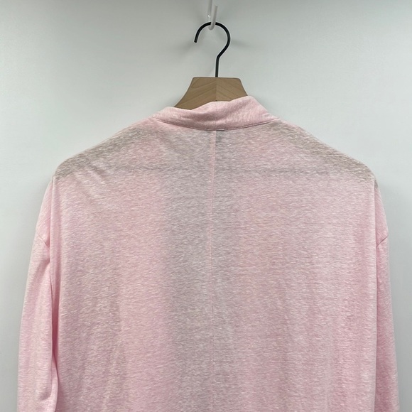 J. Crew Open Front Cardigan Slub Cotton Lightweight Sweater Minimalist Pink - Picture 5 of 7